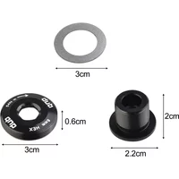 M18-M30 Self-extracting Crank Bolt For SRAM For DUB Cranksets Aluminum Alloy Black Replacement Part For Bicycle