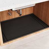 Kitchen Sink Mat, Waterproof Sink Cabinet Liner, Under Sink Mat for Kitchen, Bathroom Organizers and Storage Boot Tray Pet Tray