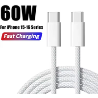 PD 60W Fast Charger USB C To Type C Cable For iPhone 15 16 17 Pro Max Quick Charging For Samsung S26 Xiaomi USB C Charger Cable