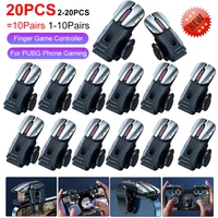 1-10Pairs G21 Mobile Phone Game Trigger Gamepad Joystick 6-Finger Aim Shooting E-sports Game Fingertips For PUBG Game Controller
