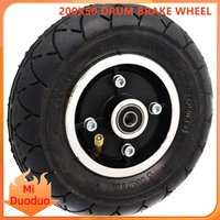 Electric Scooter Tyre With drum brakes 8" Scooter 200x50 Tyre Inflation Electric Vehicle Aluminium Alloy Wheel Pneumatic Tire