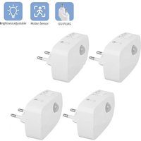 Bewegungssensor-LED-Nachtlicht mit EU-Stecker, 3 Modi, Nachtlampe für Zuhause, Flur, Treppenhaus, Küche, Schlafzimmer, Nachttischbeleuchtung