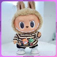 38cm Labubu Christmas Snowman Stuffed Doll Clothing Pendant Handmade Role Playing Doll Accessories for Collectors