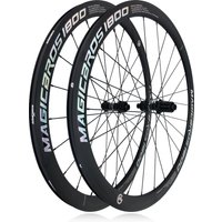 MAGICBROS Thru Axle 12*142MM Road Bike Wheelset 40MM 24 Holes Disc Brake Aluminum Alloy Road Bicycle Wheel Set for 8-12 Speed