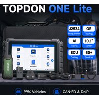 TOPDON ONE LITE 10' inch Car Diagnostic Tools Auto OBD OBD2 Scanner CAN FD/DOIP ECU Coding Bi-Directional 50+ Hot Functions