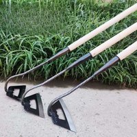 Manganese Steel Rake, Hoe, Weed, Hollow, Agricultural, Thickened, Hollow, Household Artifact, Hoe, Gardening, Long Handle, Weed