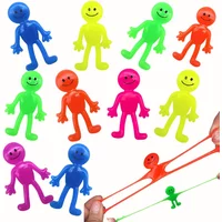 5-20PCS Fun Sticky Stretching Smiling Face Little Man Pinch Toy for Birthday Party Favor Christmas Carnival Adult Gift