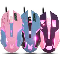 Mute pink DVR eating chicken game mouse gaming gaming mouse computer peripheral accessories mouse