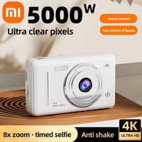 Xiaomi Retro 4K CCD Camera 50MP Auto Focus Dual Flash 8x Zoom Portable Student Vlog Camera for Beginners Travel Gift Photography