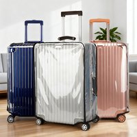 3Pcs Luggage Protective Cover Waterproof Transparent Dust Cover PVC Suitcase Protective Case for Outdoor Travel Protection