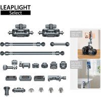 Zestaw Magic Arm LEAPLIGHT 20mm z głowicą kulową i przedłużonym ramieniem, elastyczny zestaw montażowy do lustrzanek cyfrowych, GoPro, telefonów, mikrofonów, do fotografii i vlogów.