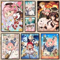 Anime S-Spy X F-Family Anya Painting HD Poster living room bedroom bar aesthetic decoration