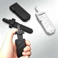 EDC Magnetic Ejection Sword Sheath Fidget Toy Metal Push Slider Portable Fun Stress Anxiety Relief Physics Educational Kids Gift