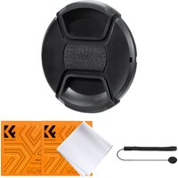 K&F CONCEPT Camera Center Lenses Cap Ordinary Lens String Vacuum Cleaning Cloth Rope Set for Canon Nikon Sony DSRL Camera Lenses