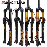 AliExpress BUCKLOS 26/27.5/29Inch MTB Air Fork Travel 140mm 9*100mm Mountain Bike Front Fork 34mm Tube Bicycle Air Suspension Fork
