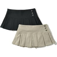 Black mini skirts woman vintage clothes elegant skirts y2k clothes korean fashion skirts pleated preppy style skirt with shorts