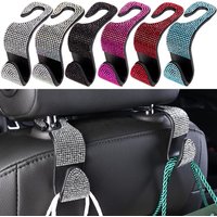 Strass Auto Sitz Zurück Haken Bling Diamant Aufhänger Auto Zurück Universal Kopfstütze Halterung Lagerung Halter Auto Innen Zubehör