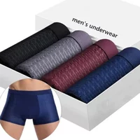 Bamboowear Bamboo Boxer Short Men Microfiber Boxer Briefs Underwear Compression Stretch