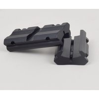 2Pcs Tactical Scope Adapter Mount Base 11mm Dovetail to 20mm Picatinny Rail Mount Hunting Rifle Bracket Mounted Scout Light
