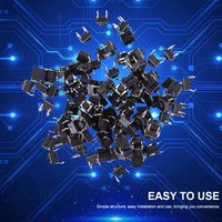 100PCS Tact Switch Push Button DIP 4 Pin Tactile Push Button 6X6X5mm Momentary Tactile Switch Button Electronic Components