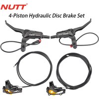 NUTT 4-tłokowy hydrauliczny hamulec odcinający do rowerów elektrycznych i skuterów elektrycznych do Zero 10X/11X, Vsett 10+/9+, Kaabo Wolf Warrior 11