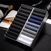 20Pairs/Lot Men's Socks Summer Thin Ice Silk Midtube Business Socks Breathable Anti-bacterial Ultra-thin Black Socks for Men