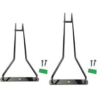 Support en verre sous armoire, avec vis, support à tasses noir en fer, pour armoire de rangement