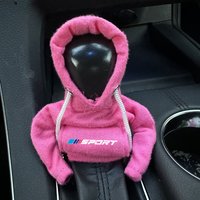 1pc Car Gear Shift Knob Cover Hoodie Sweatshirt Gear Stick Cover For BMW X1 X3 X5 E70 F15 F48 G30 G20 F30 F10 E90 E60 Z4