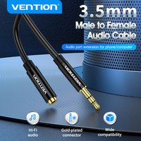 Vention 3.5MM Male to Female Extension Cable Jack 3.5 Aux Cable for Car Laptop Mini PC TV Stereo Audio Headphone Speaker Cable