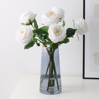 Single Moisturizing Austin Rose Peony Flower Real Touch Rose Flowers Living Room Table Wedding Decoration Artificial Flower