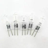 10pcs 12V 5W 10W 20W 35W 50W G4 Halogen Bulbs Light G4 Halogen Bulb Globe Lot JC Bi-Pin LED Lamp Warm White Light halogen bulbs