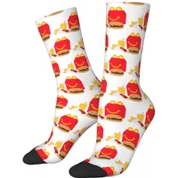McDonalds Happy Meal Socks Harajuku Sweat Absorbing Stockings All Season Long Socks Accessories for Unisex Gifts