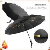 Reinforced 24 Bone Windproof Umbrella UV Protection Sun Rain Dual Use Business Style Candy Color Portable All Weather Umbrella