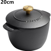 Cast Iron Rice Cooker Rice Casserole 20cm Black Dutch Oven Stew Pot Applicable To Cook Rice And Bake Cooking Utensils 3.2 Quart