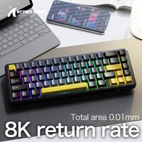 ATTACK SHARK X65 HE Rapid Trigger Keyboard 65% Magnetic Switch 8000Hz 0.01mm RT For Gaming