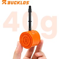 BUCKLOS TPU Bike Inner Tube 45/65/80mm Presta Valve Lightweight Gravel Bike Inner Tube Stable Durable Road Bike Inner Tube