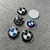4pcs 56mm 60mm 65mm Car Wheel Hub Center Cap Aluminum Sticker For BMW X1 X3 X5 F30 E46 E39 F10 E87 E90 E92 E60 G20 Accessories