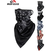 AliExpress nofoxo NOFOXO Ice Silk Headscarf Hanging Ears Breathable Quick Drying Triangular Scarf Bandana For Outdoor Cycling Fishing Hiking