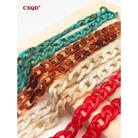 Fashion Women's Wide Acrylic Anti-Slip Eyewear Holder Neck Strap Glasses Chains Jewelry Necklace Accessory CXQD