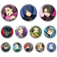 Anime MILGRAM Badge Kajiyama Fuuta Kusunoki Muu Kashiki Cosplay Brooch Jewelry Pins Accessories Bag Hat Ornament Gift for Friend