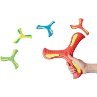 Outdoor Sport Flying Disc Soft EVA Touching Boomerang Return Dart Hand Throw Spinner Interactive Game Toys