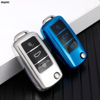 Car Key Case Cover TPU Shell Fob For Volkswagen VW Polo Golf Passat Tiguan Beetle Caddy T5 Up Eos Skoda Octavia Seat Leon Altea
