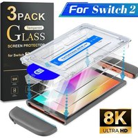 For Nintendo Switch 2 Easy Installation Screen Protector Tempered Glass Protectives Films for Switch 2 Game Console Accessories