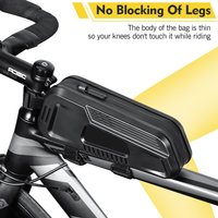 NEWBOLER Bicycle Bag 1.8L Portable Frame Front Tube Bicycle Bag MTB Road Bicycle Bag Large Capacity Ultra Light Bicycle Bag