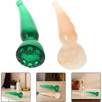 2Pcs Resin Acupressure Massage Pen Manual Facial Guasha Deep Tissue Relaxation Tool Full Body Scalp Eye Wellness