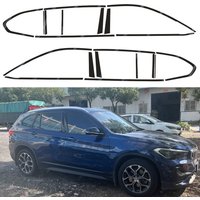 For BMW X1 F48 2016-2022 SUV Window Chrome Delete Blackout ABC Pillars Glossy Black Stickers