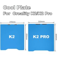 Cool Plate For Creality K2 Pro 3D Printer Hotbed Double Side Spring Steel Sheet Build Plate For Creality K2 Heatbed Cool Plate
