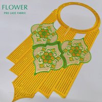 Newest African Neckline Collar With Rhinestones Guipure Embroidery Appliques Women Bride Wedding Dress DIY Accessories