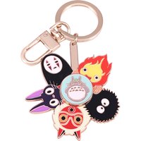 Japanese Cute Mash-up Revolving Enamel Keychain