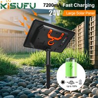 24V Solar String Light/LED Strip Control Box Kit 1200Mah 2400Mah 7200mAh Lithium Battery Panel for LED String Lamp USB Charging